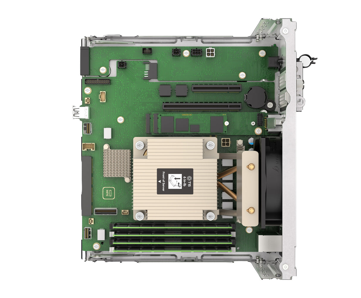 HPE ProLiant MicroServer Gen11 G7400 2c 16GB-U 4LFF-NHP 1TB HDD 180W Ext PS EMEA Cmp Module Server