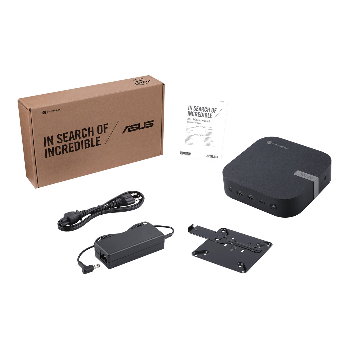 ASUS Chromebox CHROMEBOX5-GC029UN Intel® Celeron® 7305 4 GB DDR4-SDRAM 128 GB SSD ChromeOS Mini PC Black
