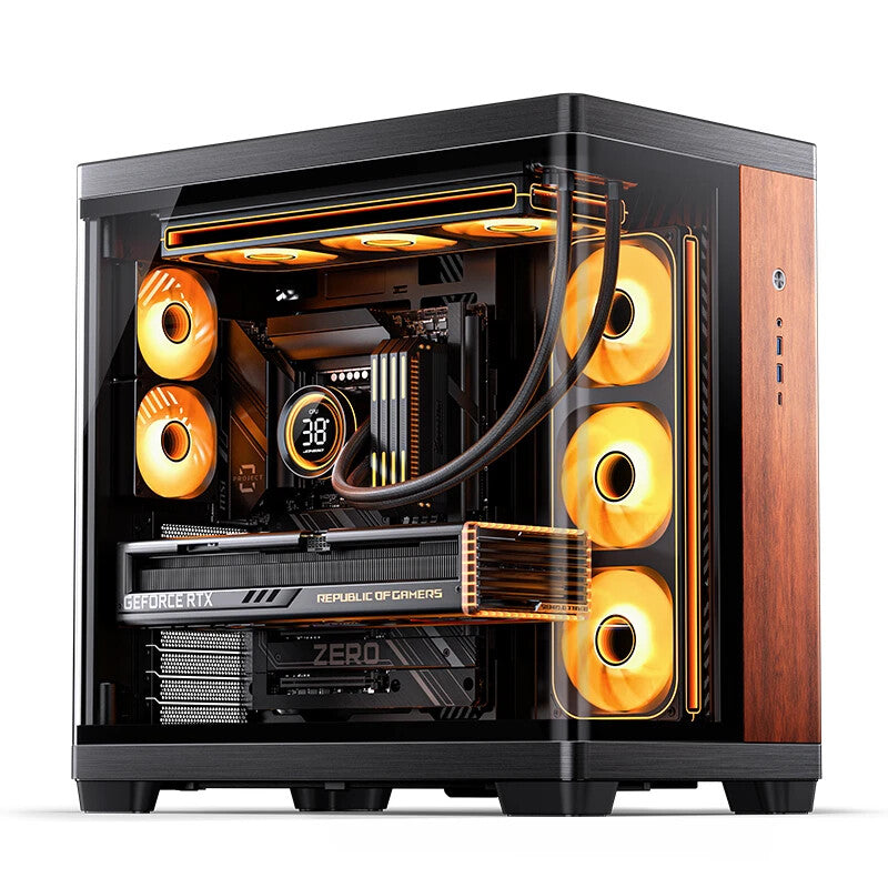 Jonsbo TK-4 Wood Tower Black, Wood