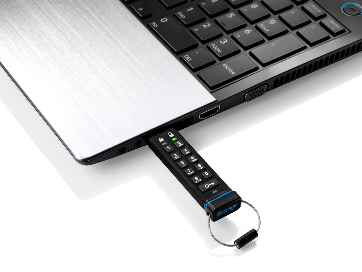 iStorage datAshur 8 GB | Secure Flash Drive | FIPS 140-2 Level 3 Certified |AES-CBC 256-bit Hardware Encryption | OS & Platform Independent | Type A