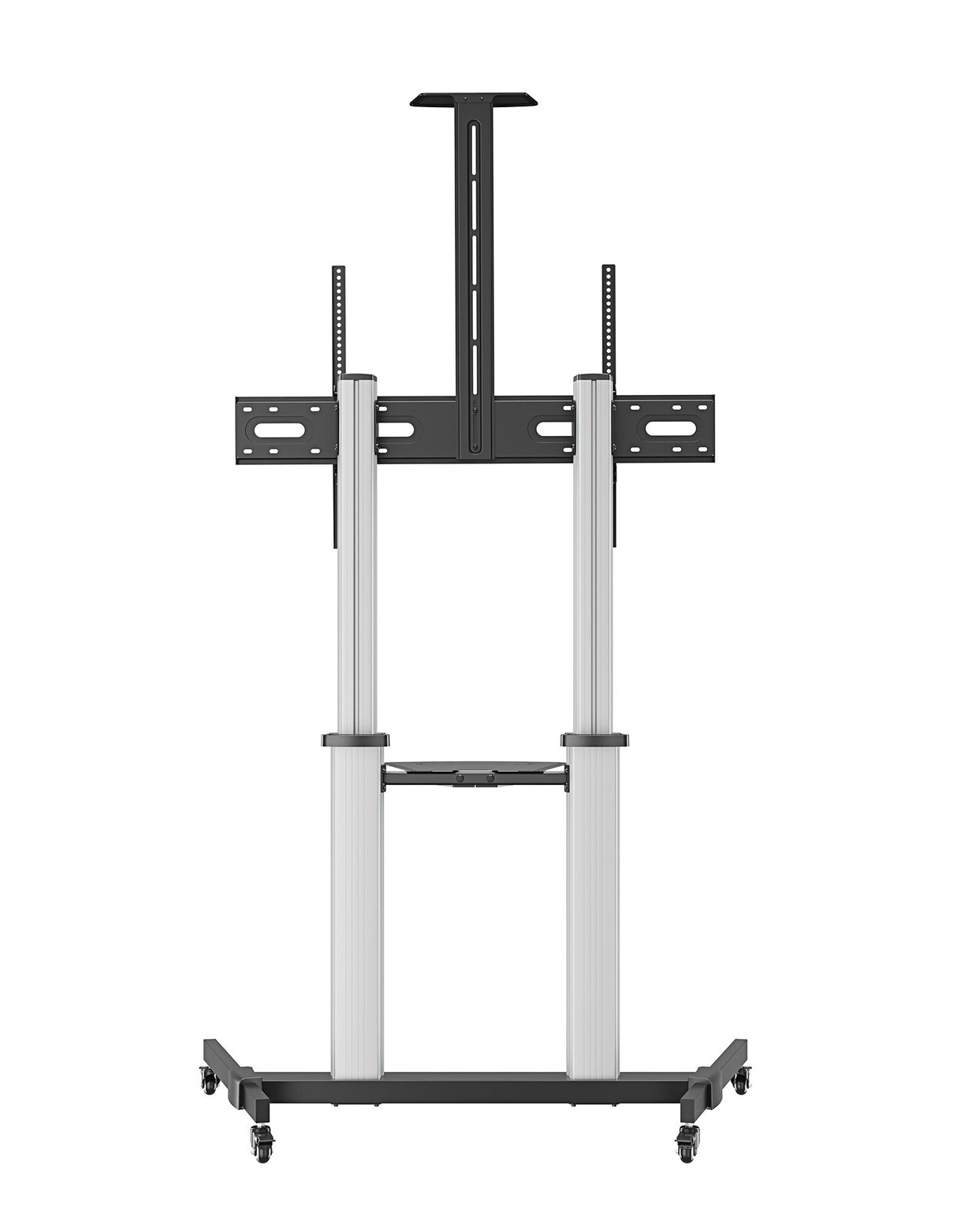 Manhattan Trolley Mound Stand for TV & Monitors, For screens: 37" to 100",VESA compatability:all between 200x200 to 1000x600mm -check the dimensions of the four mounting holes on back of screen to ensure it fits,Max 80kg,Height adjustable 1200 to 1600mm,L
