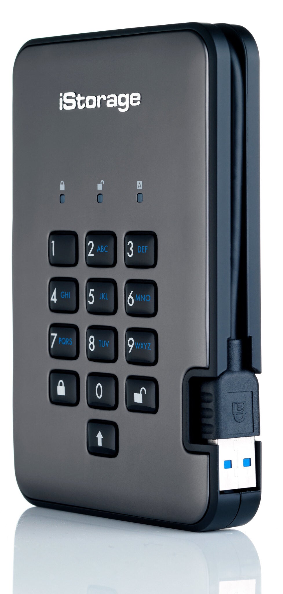 iStorage diskAshur PRO2 diskAshur PRO² HDD 3TB | Secure Portable Hard Drive |FIPS 140-2 Level 3 certified | AES-XTS 256-bit Hardware Encryption | PIN protected | OS & Platform Independent |GDPR, TAA Compliant|Brute force hack defence | Dust/Water Resistan