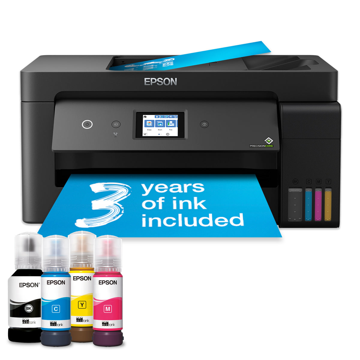 Impresora Epson Ecotank ET-15000 C11CH96401CA, color, inalámbrica, A3, todo en uno con fax, red, ADF, panel táctil de 6,8 cm