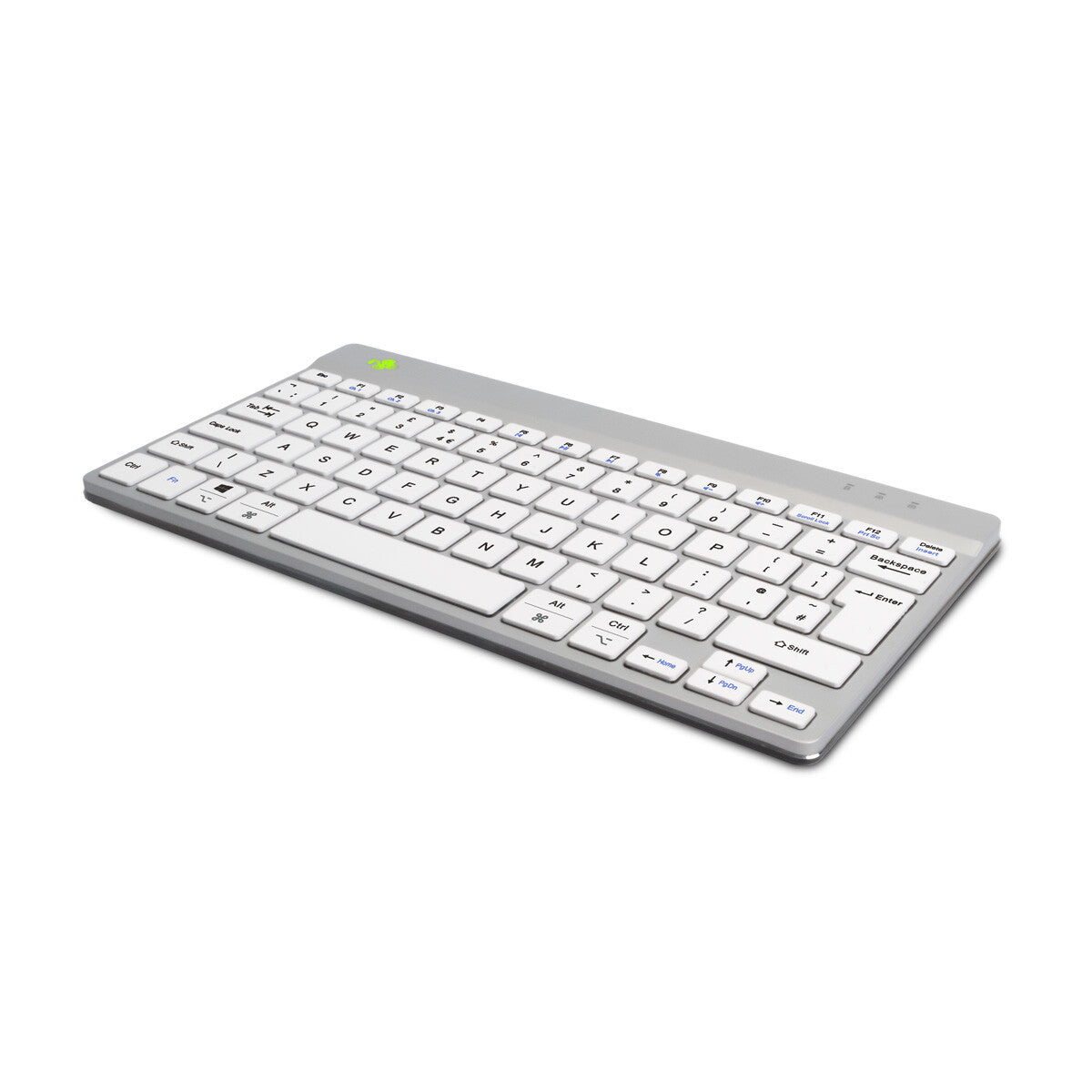 R-Go Tools Ergonomic keyboard R-Go Compact Break, compact keyboard with break software, QWERTY (UK), Bluetooth, white