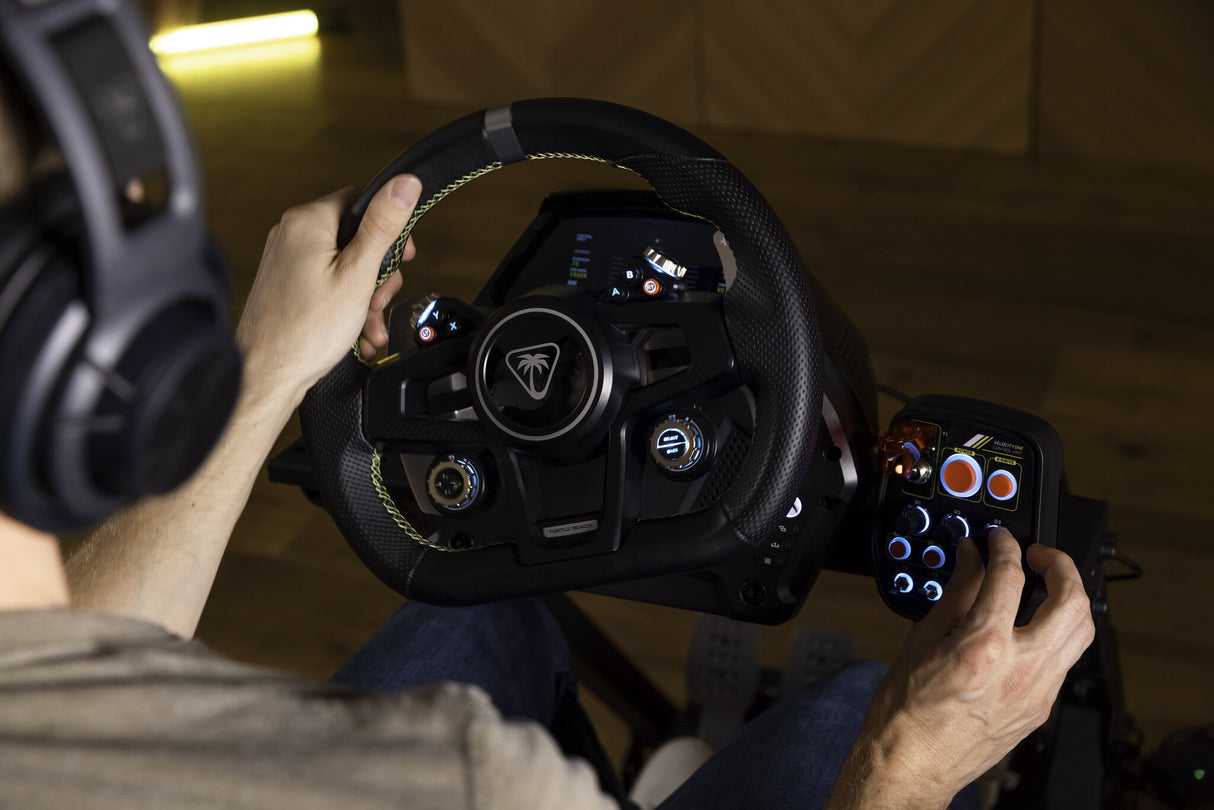 Turtle Beach VelocityOne Race Wheel and Pedal System with Force Feedback, Magnetic Paddle Shifters and Hall Effect Sensors for Xbox Series X or S, Xbox One and Windows. Officially licensed for Xbox