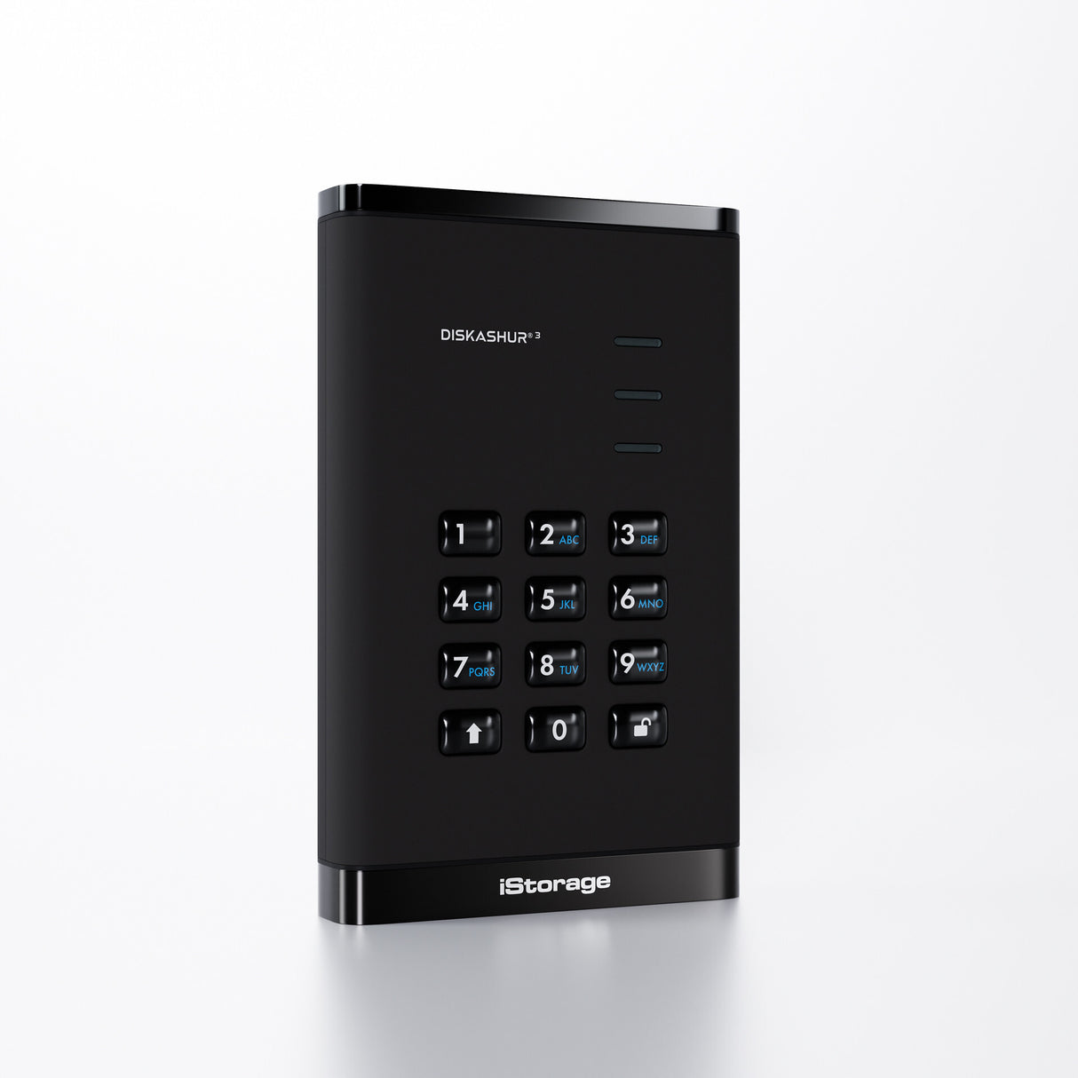 iStorage diskAshur³ 4TB Blue | Secure Portable Hard Drive | FIPS 140-3 Level 3 Complaint |Common Criteria EAL 5+ | PIN protected | AES-XTS 256-bit hardware encryption | GDPR, TAA Compliant | Dust/Water Resistant |