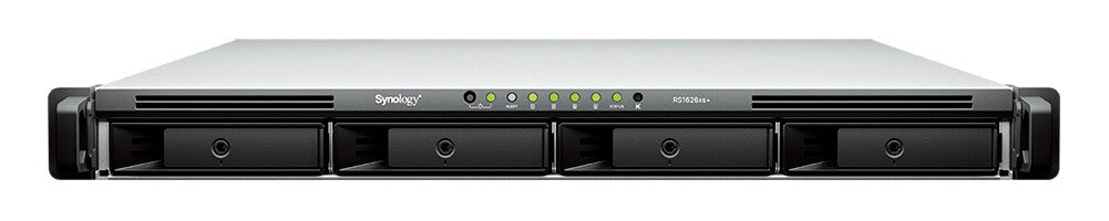 Synology RackStation RS1626XS+ NAS/storage server Rack (1U) Intel® Xeon® D D-1726 16 GB DDR4 0 TB DiskStation Manager Black