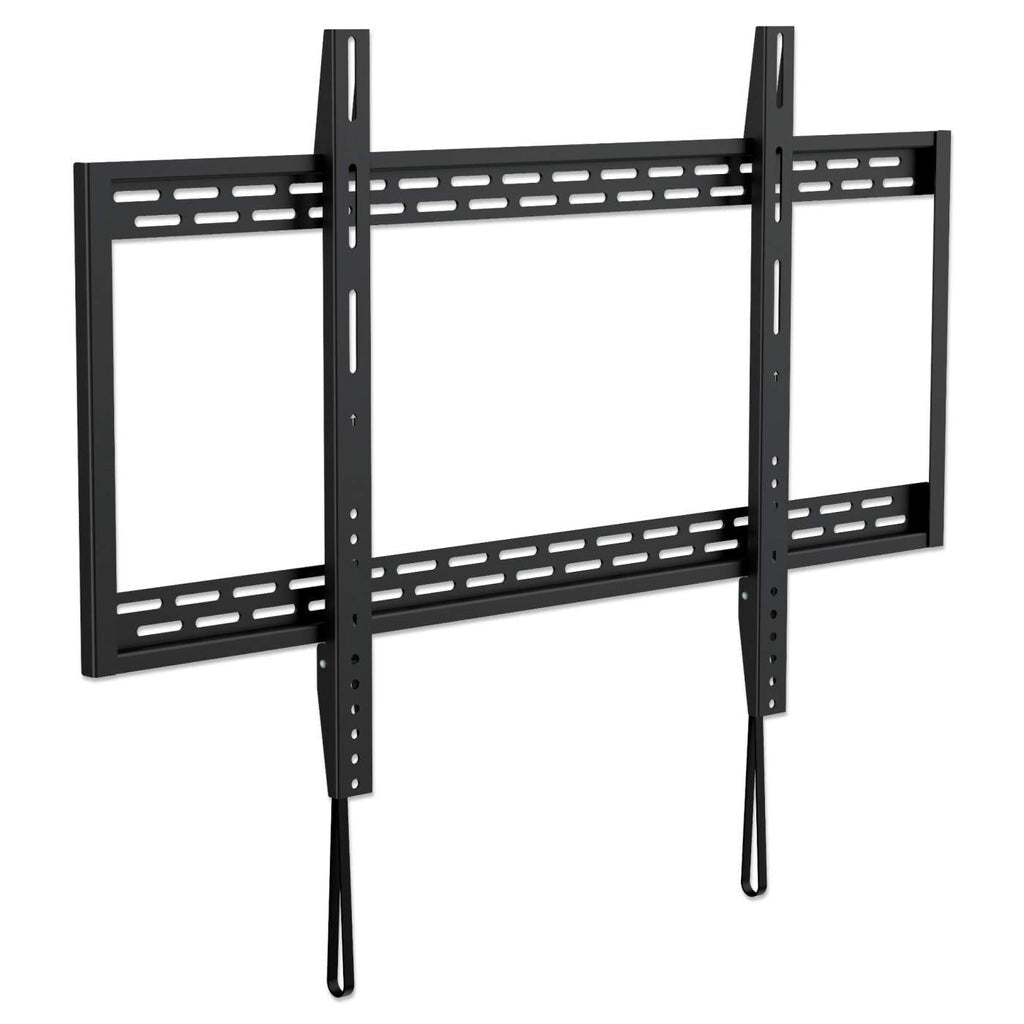 Manhattan Wall Mount for TV & Monitors (Fixed), For screens 60" to 100", VESA compatability: all between 200x200mm and 900x600mm - check the dimensions of the four mounting holes on back of screen to ensure it fits, Max 50kg, Black, Bracket