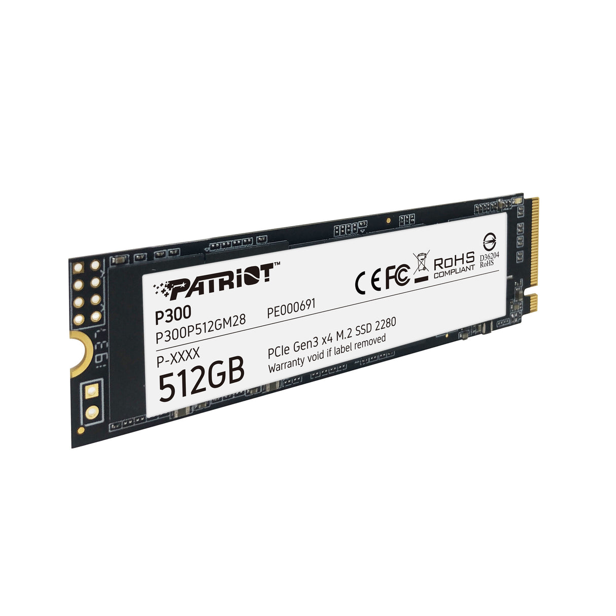 SSD Patriot P300 de 512 GB M.2 2280 PCIe NVMe