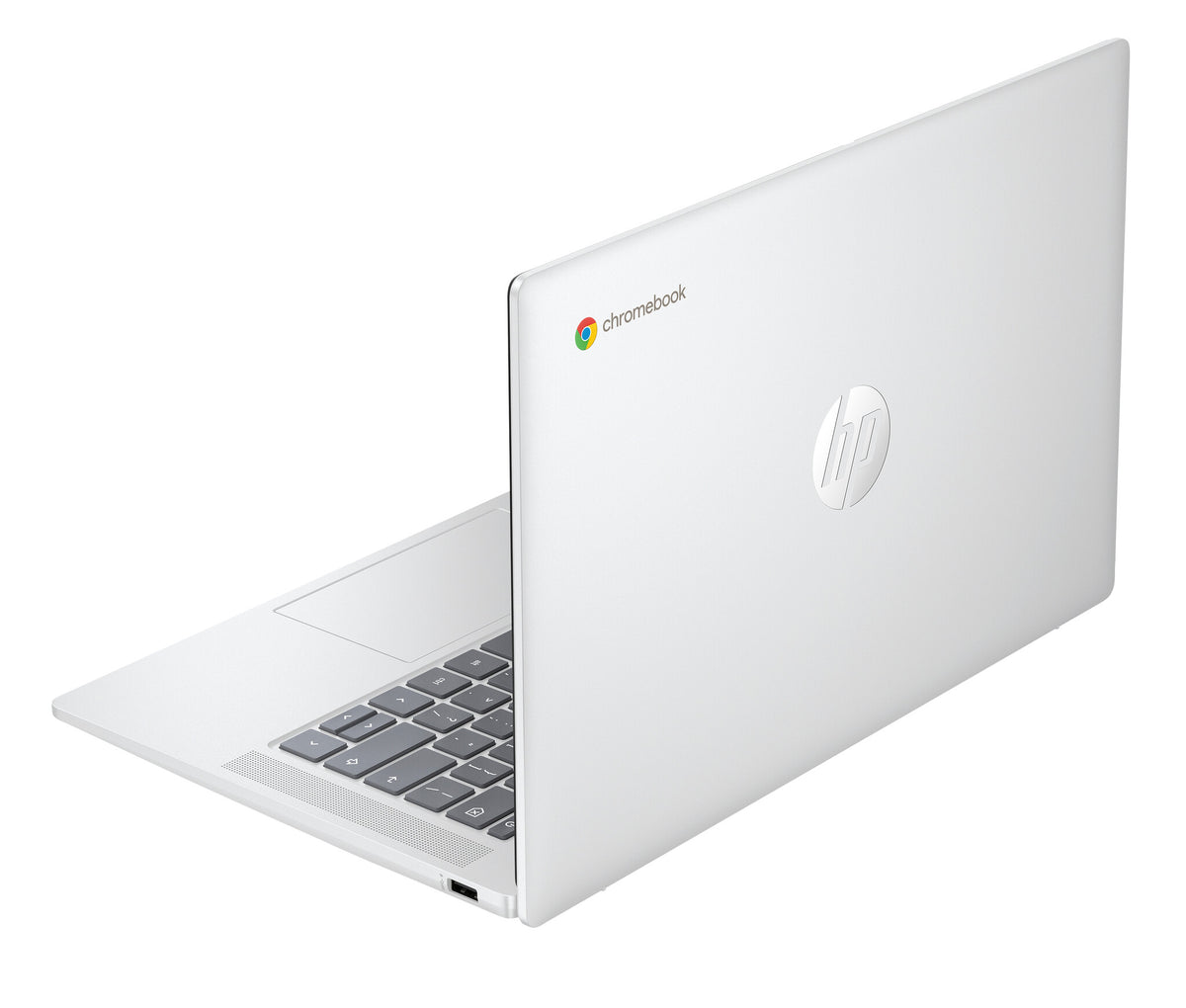 HP Chromebook 14a-nf0003na Intel® N N100 35.6 cm (14") Full HD 8 GB LPDDR5-SDRAM 128 GB eUFS Wi-Fi 6E (802.11ax) ChromeOS Silver