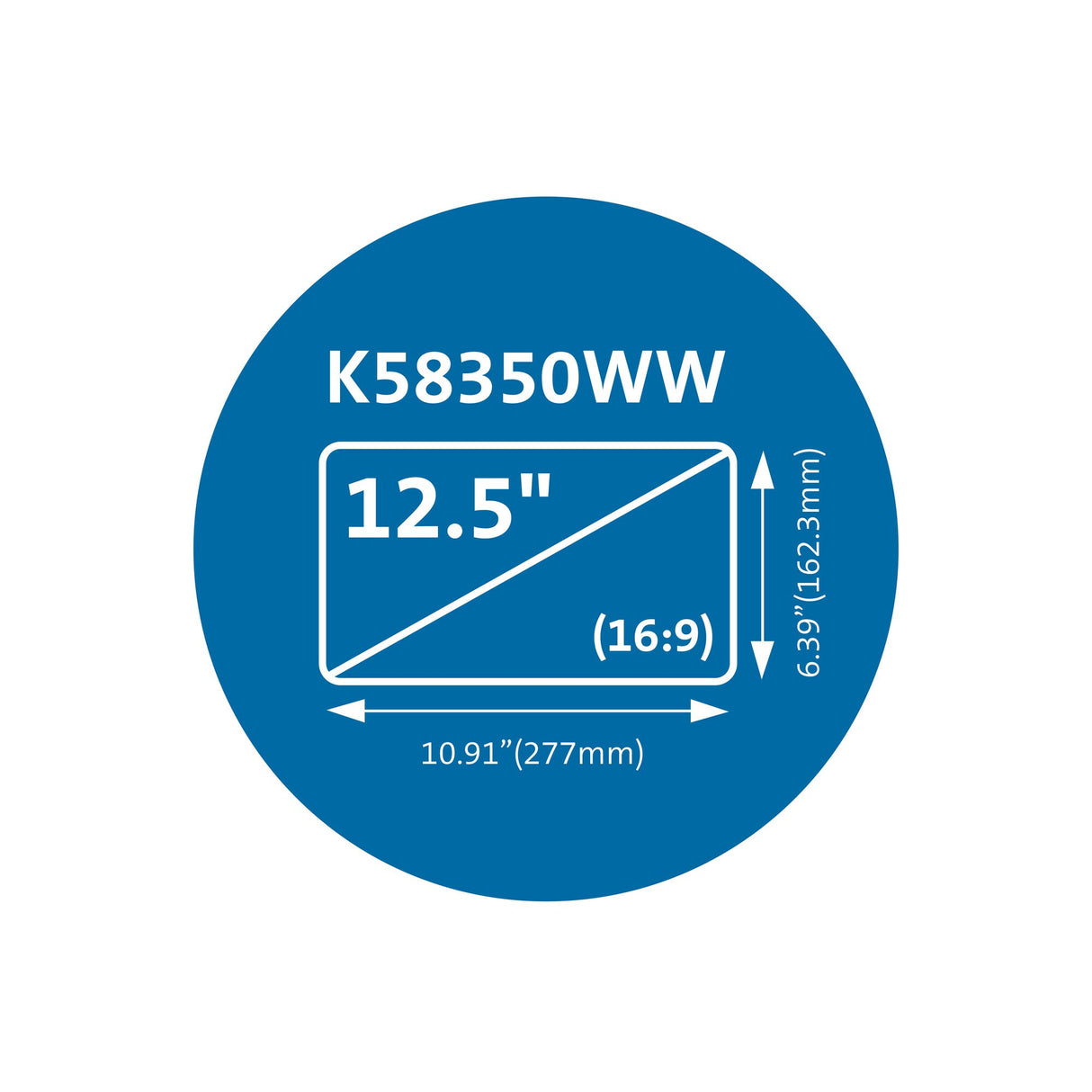 Kensington MagPro Magnetic Privacy Screen Filter for Laptops 12.5" (16:9)