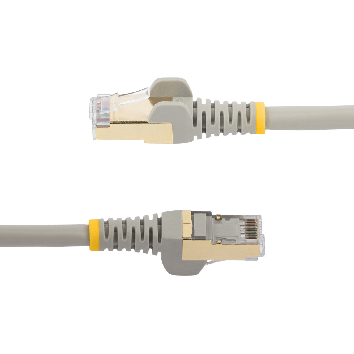 StarTech.com 1,5m CAT6a Ethernet Cable - 10 Gigabit Shielded Snagless RJ45 100W PoE Patch Cord - 10GbE STP Network Cable w/Strain Relief - Gray Individually Tested/Wiring is UL Certified/TIA