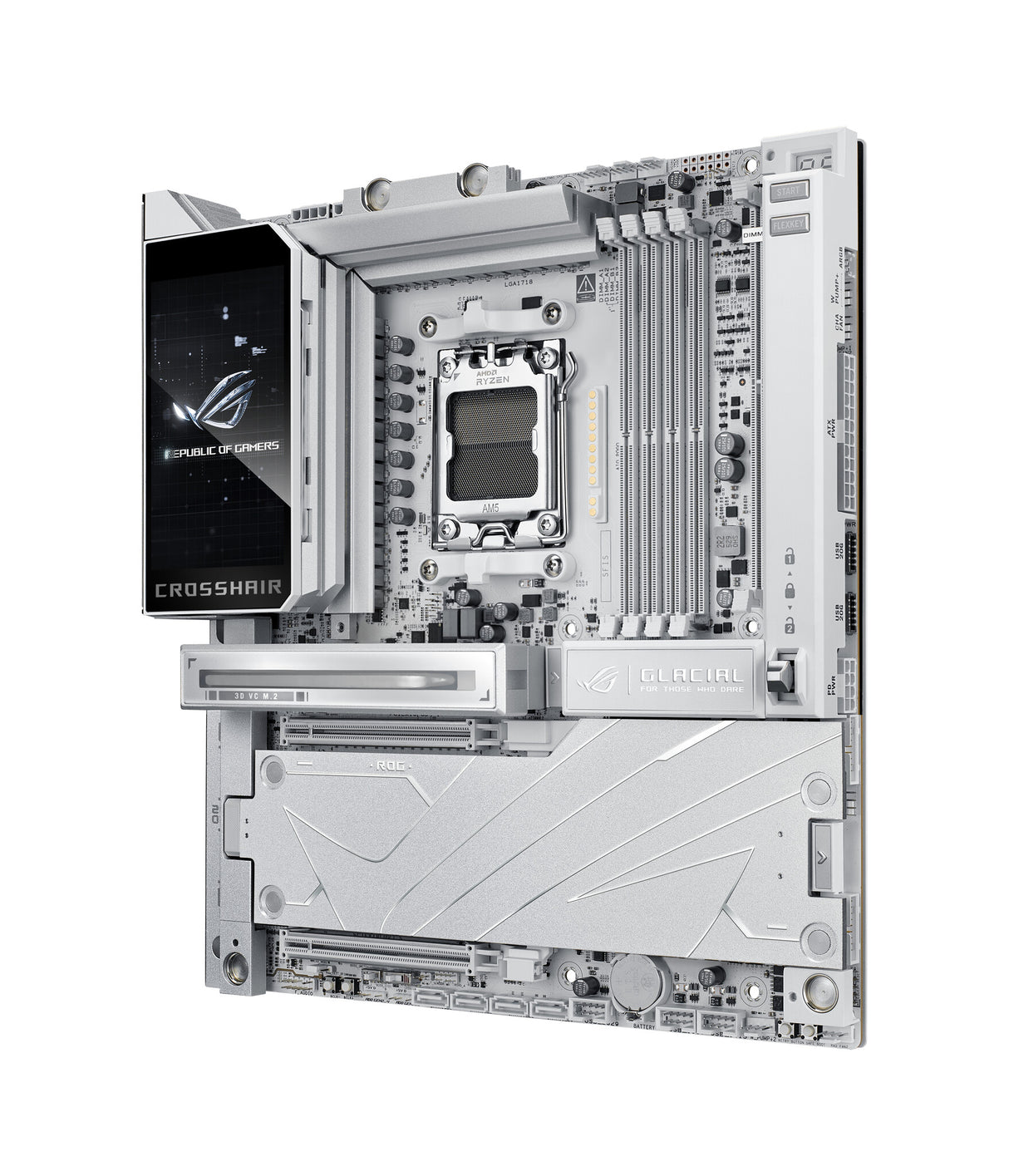 ASUS ROG CROSSHAIR X870E GLACIAL AMD X870E Socket AM5 Extended ATX