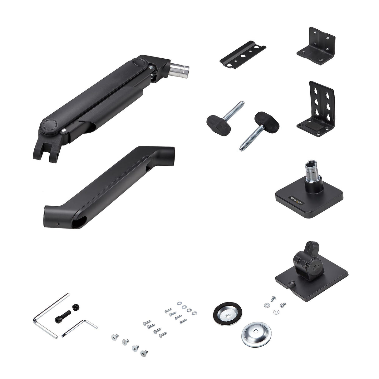 StarTech.com Monitor Desk Mount for up to 49in 32:9 Ultrawide Curved Screens, Mechanical Spring Arm, C-Clamp/Grommet, Tool-Less Adjustment, Max 44lb/20kg