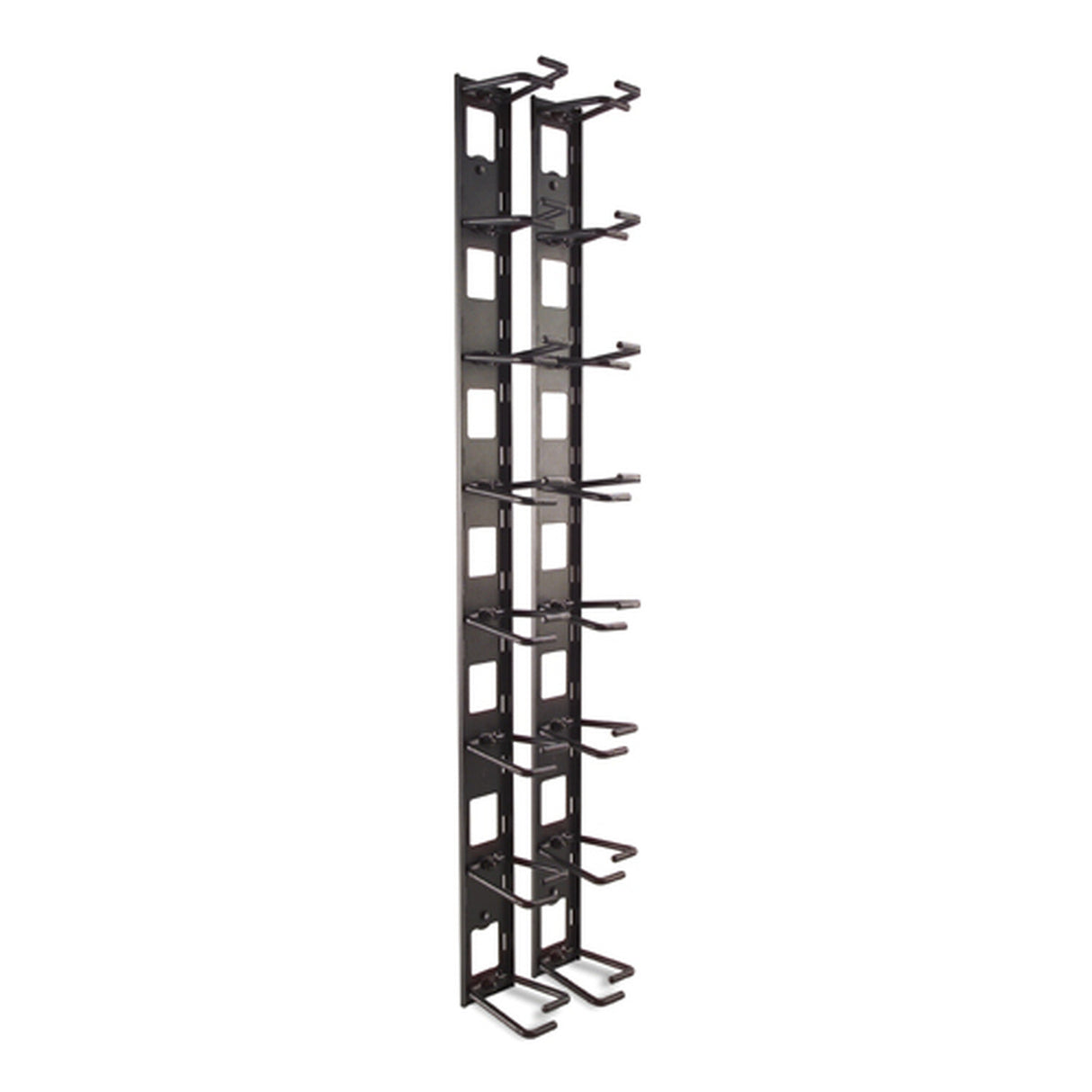APC NetShelter Cable Management, Vertical Cable Manager, Cable Rings, Set of 8, Black, 55 mm x 766 mm x 85 mm