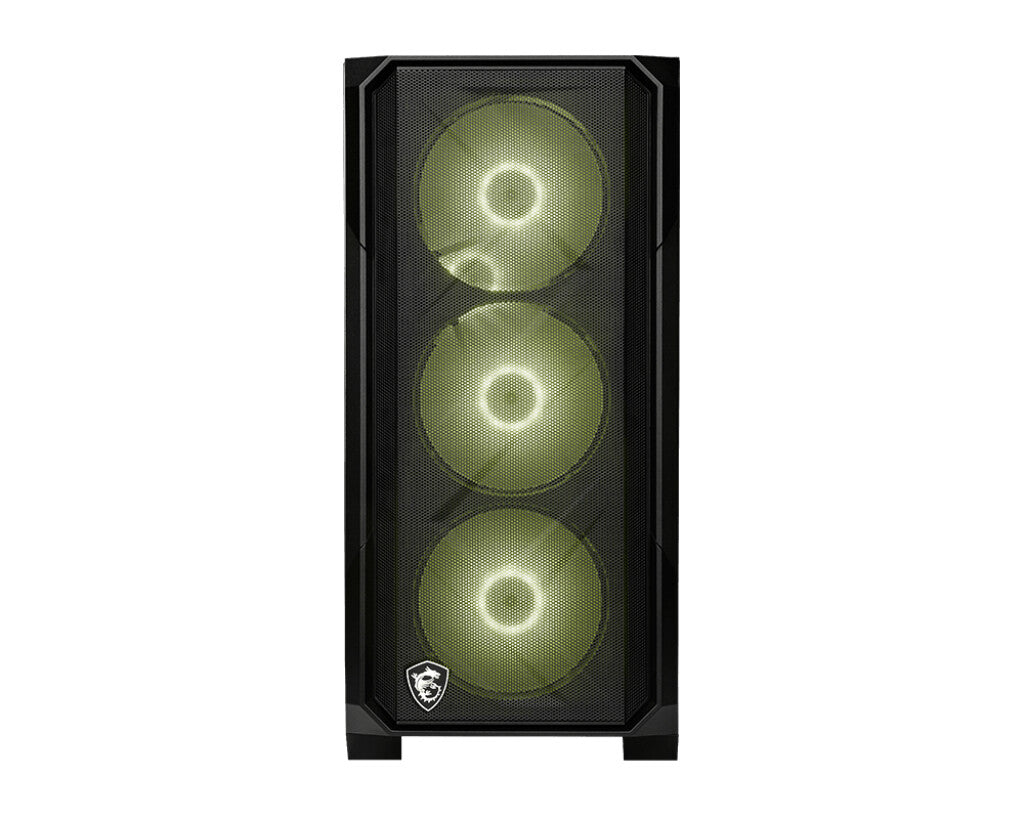 MSI MAG FORGE M120R AIRFLOW computer case Mini Tower Black, Transparent