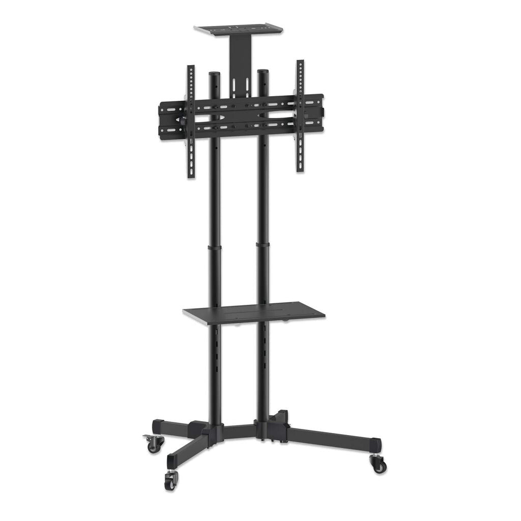 Manhattan Trolley Mount Stand for TV & Monitors, For screens 37" to 65", VESA compatability: all between 200x200 to 600x400mm - check the dimensions of the four mounting holes on back of screen to ensure it fits, Max 40kg, Black, LFD, Bracket, Lifetime Wa