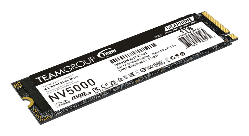 Team Group NV5000 1 TB M.2 PCI Express 4.0 NVMe 3D NAND