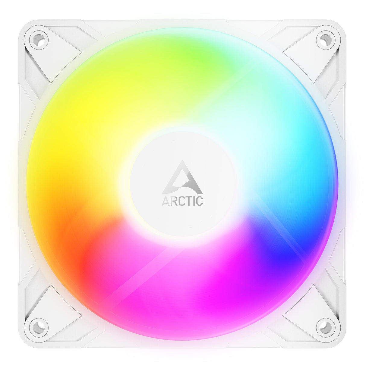 ARCTIC Freezer P12 Pro Reverse A-RGB (White) - 3 Pack - 120 mm A-RGB PWM Fan with Cable Splitter