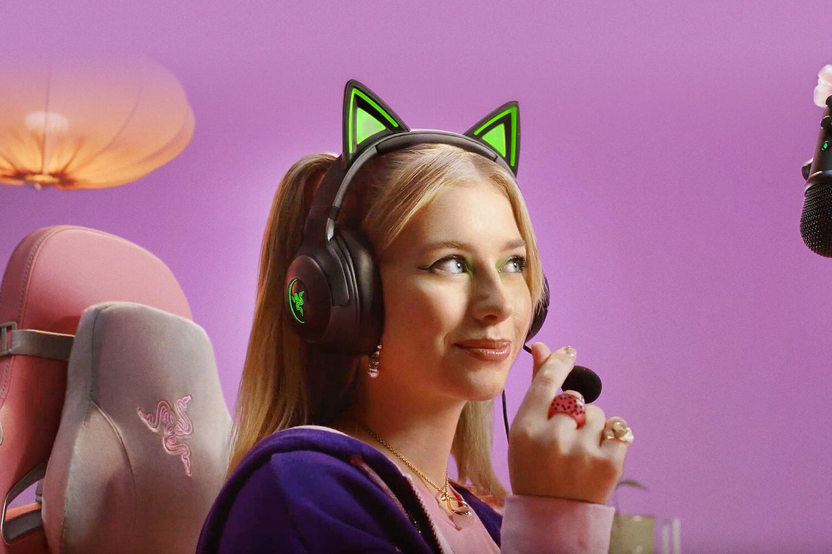 Razer Kraken Kitty V2 Headset Wired Head-band Gaming USB Type-A Black