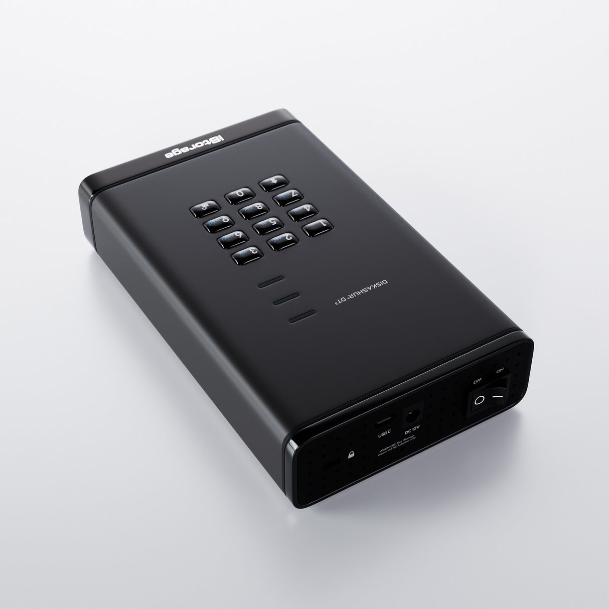 iStorage diskAshur DT³ HDD 12TB | Secure Portable Desktop Drive |FIPS 140-3 Level 3 pending| AES-XTS 256-bit Hardware Encryption | Common Criteria EAL5+ (Hardware Certified) | PIN protected | OS & Platform Independent |GDPR, TAA Compliant|Brute force hack