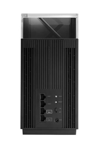 Asus (ZenWiFi Pro ET12) AXE11000 Wi-Fi 6E routeurs maillés tri-bande, paquet de 2, AiMesh Tech, WAN 2,5G, LAN 2,5G, LAN 2x Go, commande vocale