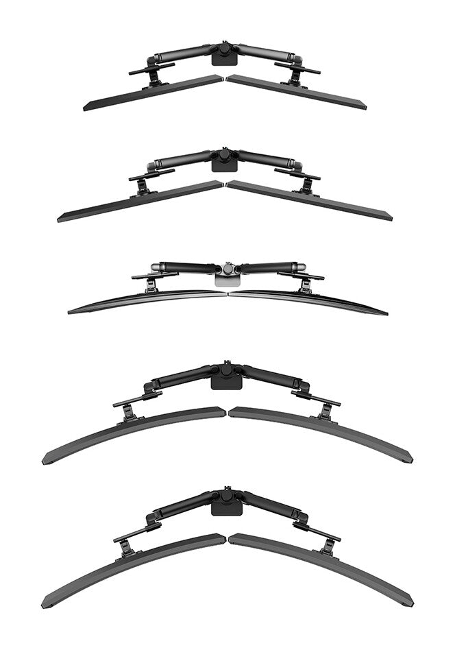 Neomounts DS65S-950BL2 Monitor arm 24-34" - gas spring - Topfix - multi-adjustable - 180°-stop