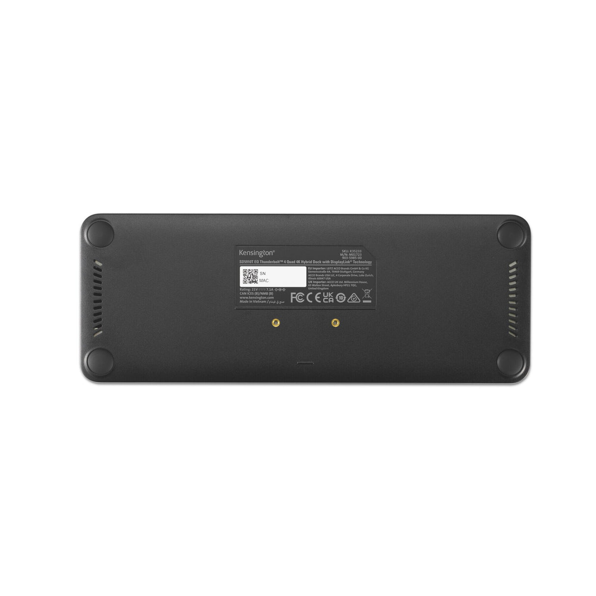 Kensington SD5920T EQ Thunderbolt 4 Quad 4K Hybrid Dock with DisplayLink Technology