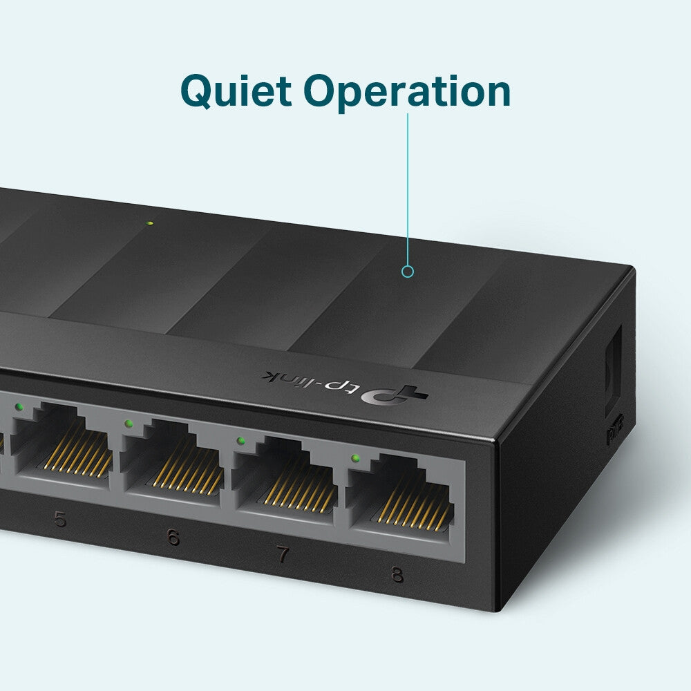 TP-LINK (LS1008G) Switch LiteWave de bureau non géré Gigabit à 8 ports, boîtier en plastique