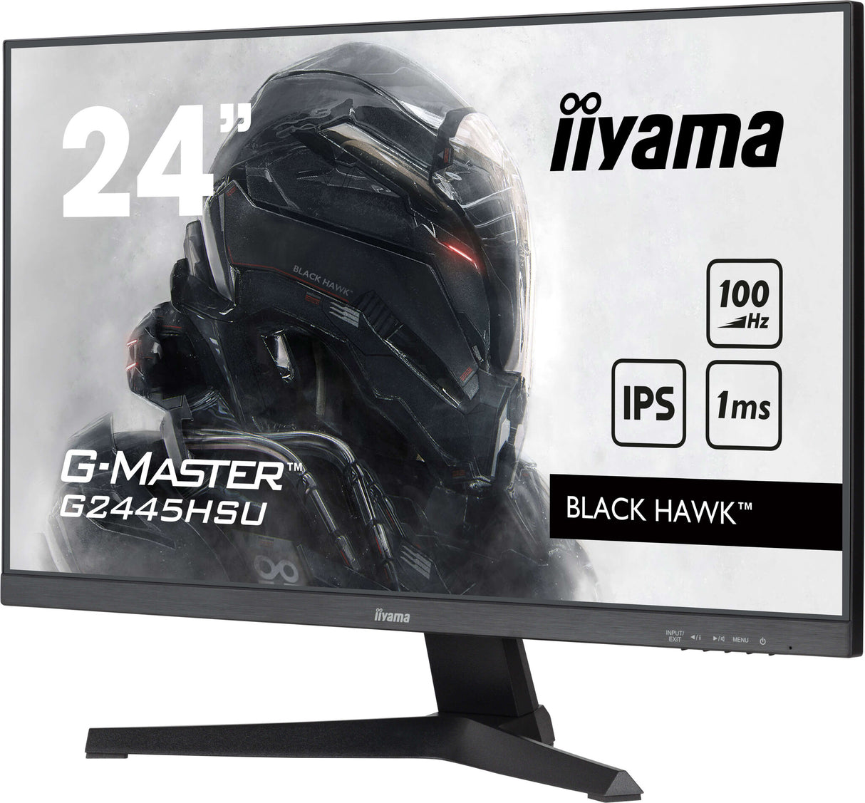 iiyama G-MASTER Get ahead with the G2445HSU Black Hawk monitor with IPS Panel Technology and 1ms MPRT