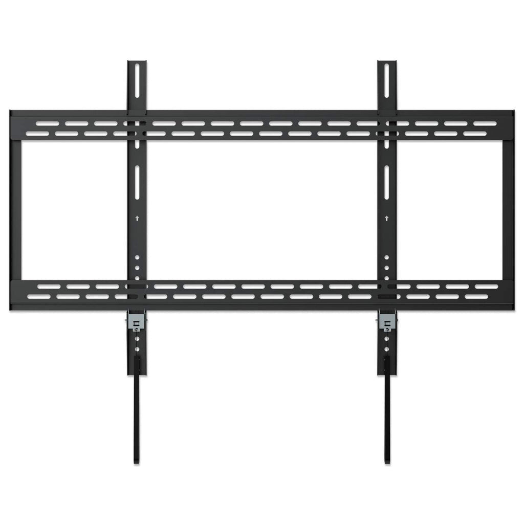 Manhattan Wall Mount for TV & Monitors (Fixed), For screens 60" to 100", VESA compatibility: all between 200x200mm to 900x600mm - check the dimensions of the four mounting holes on back of screen to ensure it fits, Max 50kg, Black, Bracket
