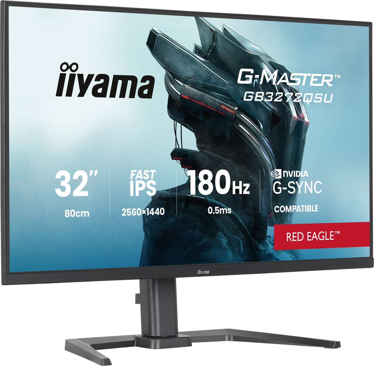 iiyama G-MASTER GB3272QSU-B1 computer monitor 80 cm (31.5") 2560 x 1440 pixels Quad HD LED Black