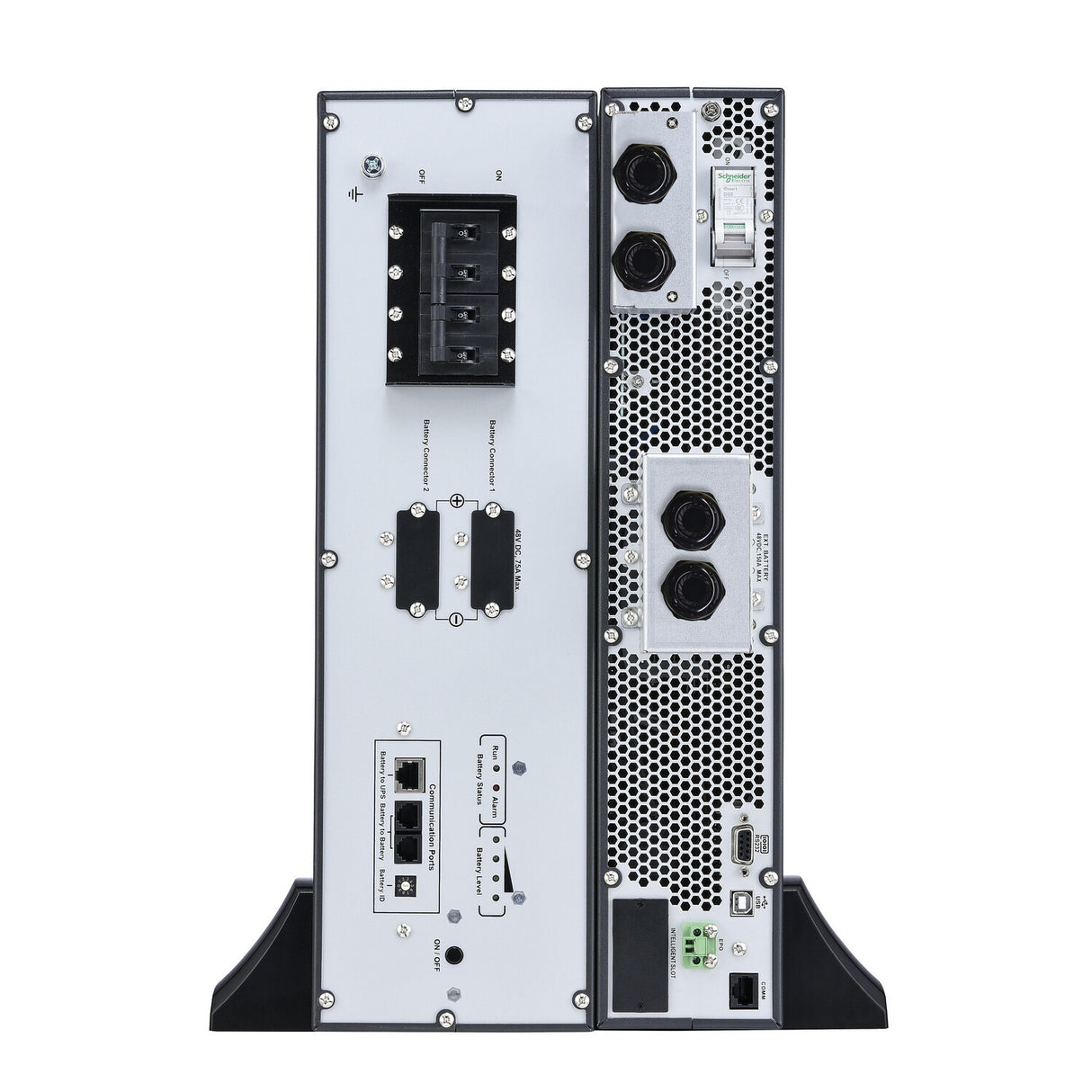 APC Easy UPS On-Line, 6kVA/6kW, Lithium-ion, Rack/Tower 5U, 230V, 1 Hard wire (1P+N+E) outlet, Intelligent Card Slot, Extended runtime, W/ rail kit