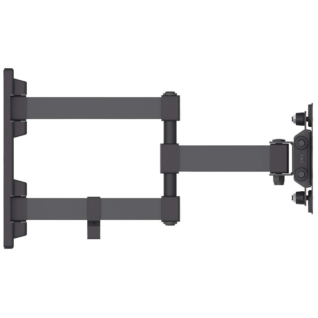 Manhattan Wall Mount for TV & Monitors (Full Motion), For screens 13" to 27", VESA compatability: 75x75mm and 100x100mm - check the dimensions of the four mounting holes on back of screen to ensure it fits, Max 20kg, Black, Bracket