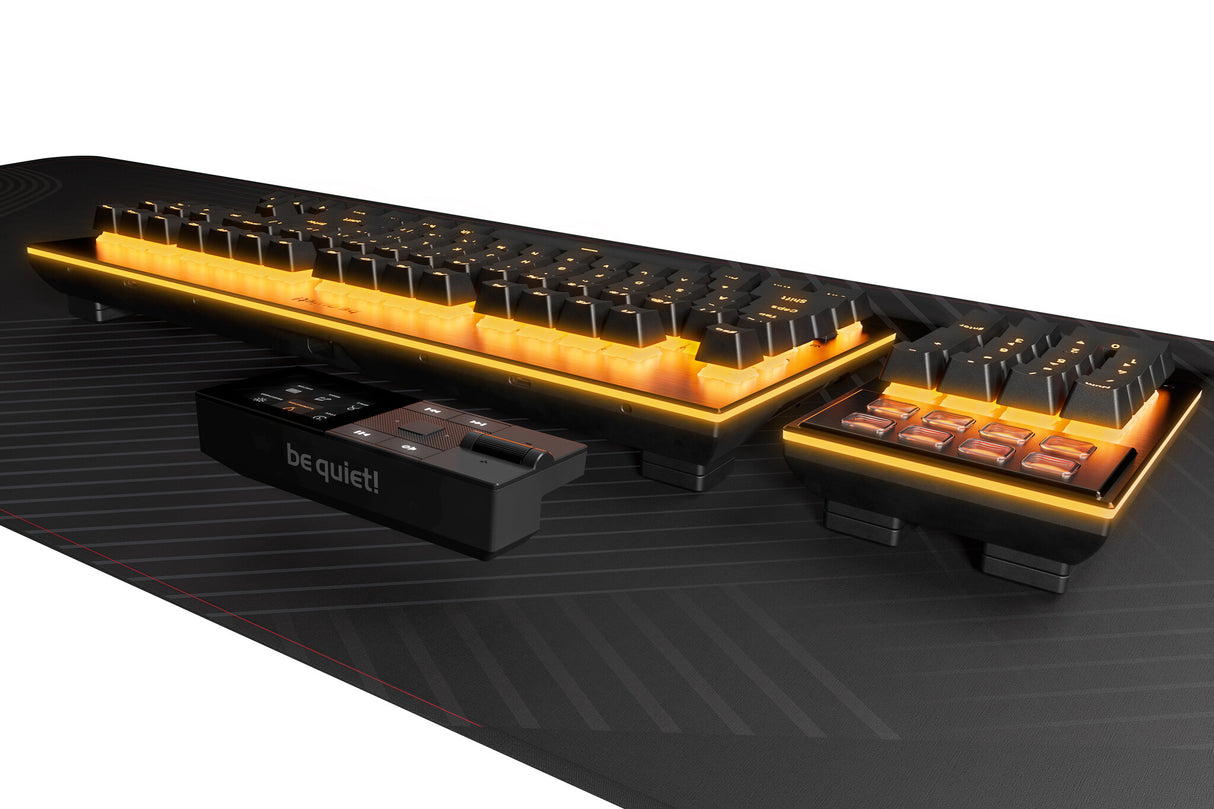 be quiet! Dark Mount Silent Tactile UK ISO keyboard Gaming USB QWERTY UK English Black