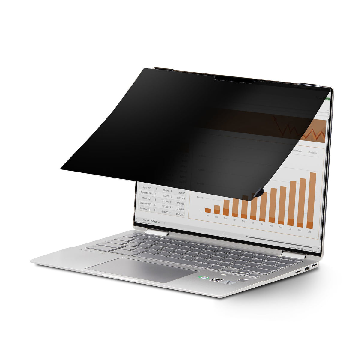 StarTech.com 14-inch 16:9 Flip-Over Privacy Screen with Touch, Anti-Glare Privacy Filter, Laptop Monitor Screen Protector with 51% Blue Light Reduction