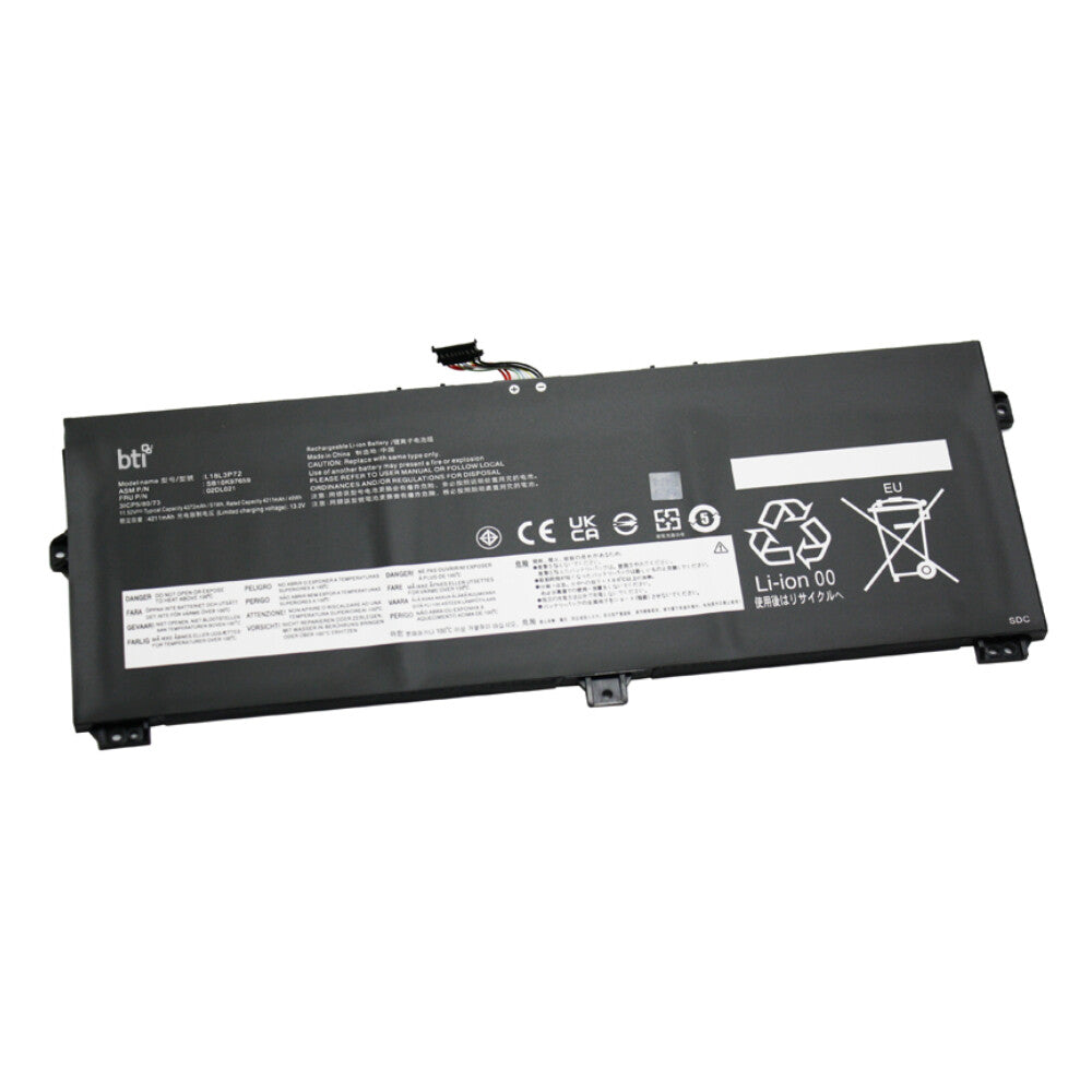 BTI 02DL022 compatible 51Wh 3-cell battery for Lenovo Thinkpad X390 Yoga