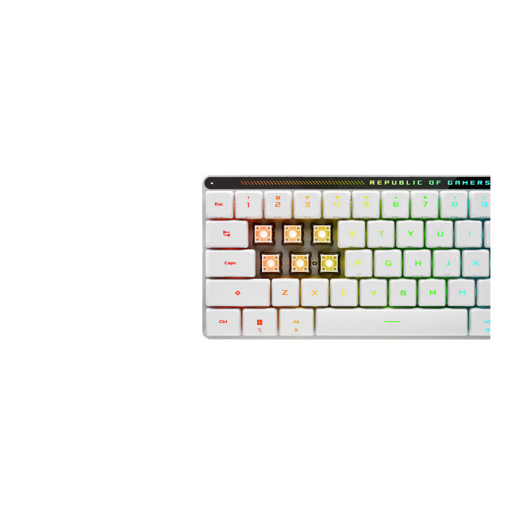 ASUS ROG Falchion RX Low Profile keyboard Mouse included Gaming USB + RF Wireless + Bluetooth White