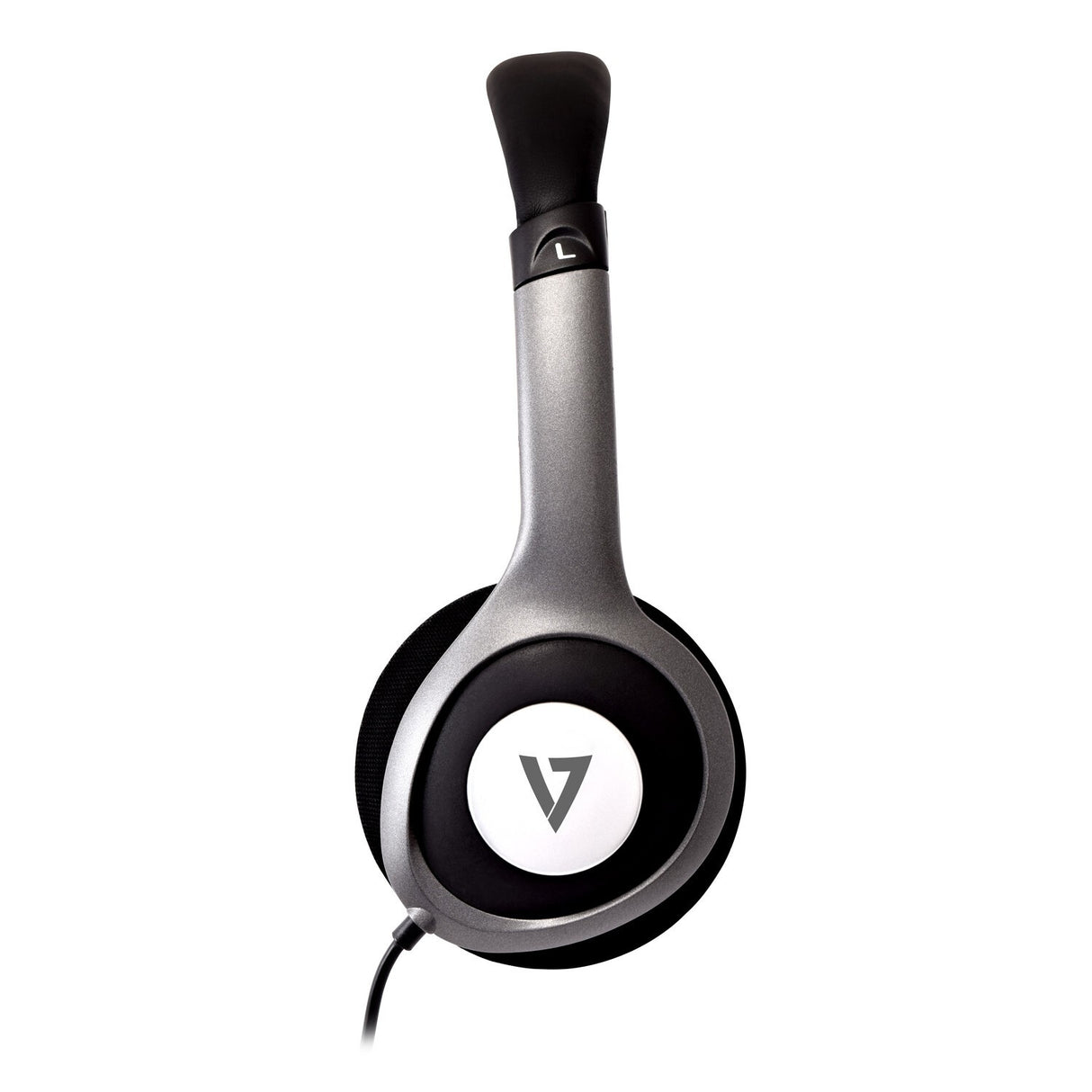 V7 HA520-2EP headphones/headset Wired Head-band Music Black, Silver