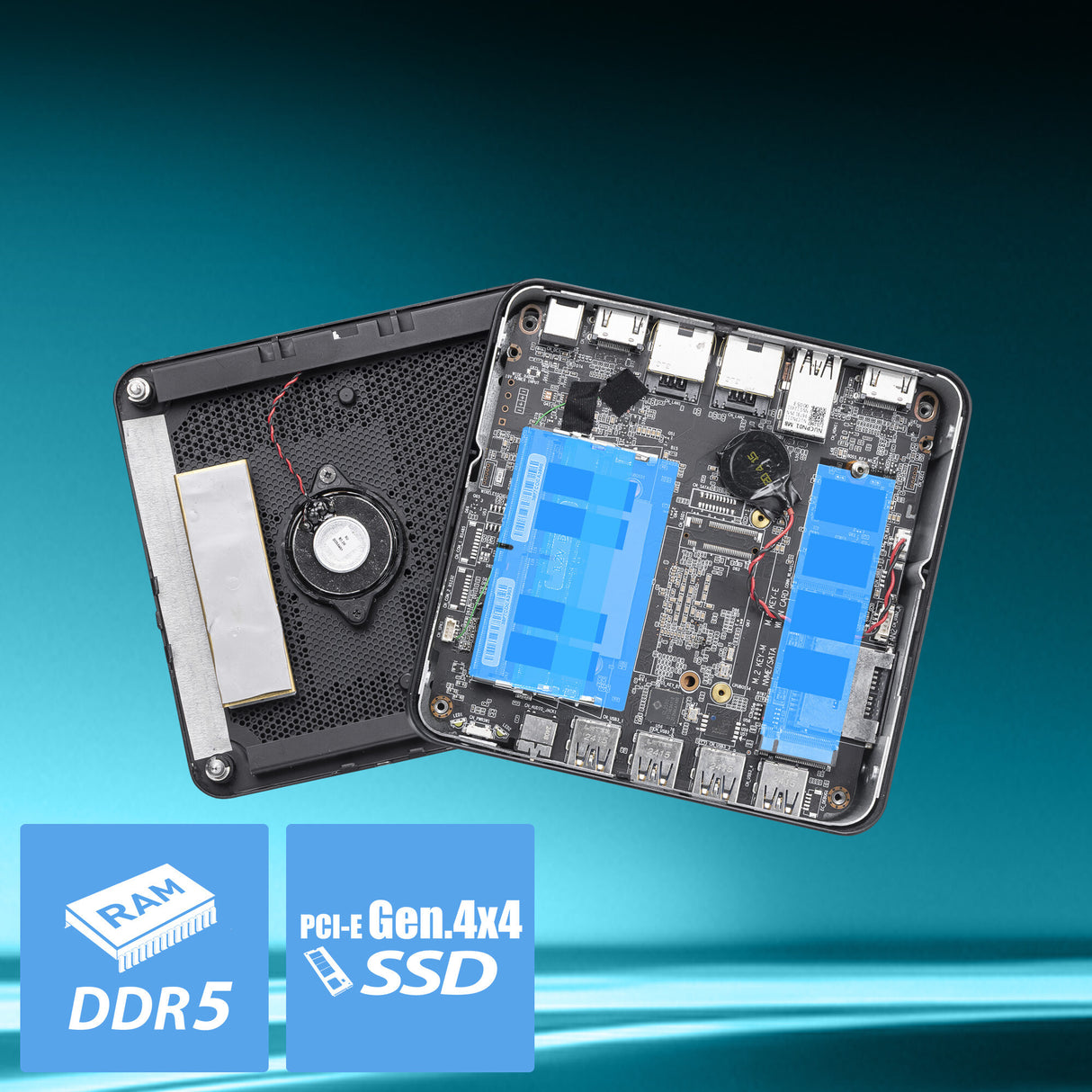 MSI Cubi Z AI 8M AMD Ryzen 5 8645HS Barebone, NUC, USFF, Mini Computer, HTPC (NO RAM, NO Storage, NO OS), AMD Radeon Graphics/DDR5/Dual ThunderBolt 4/Dual HDMI/Dual LAN/WiFi 6E/BT 5.3/VESA