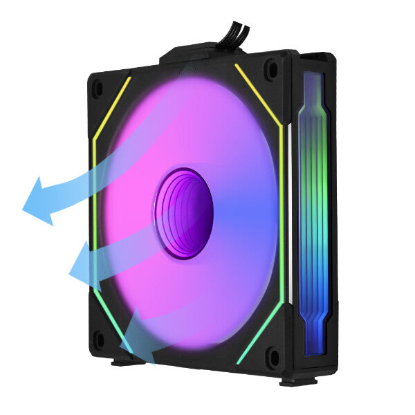 Lian Li UF-RSLIN120-1B computer cooling system Computer case Fan 12 cm Black 1 pc(s)