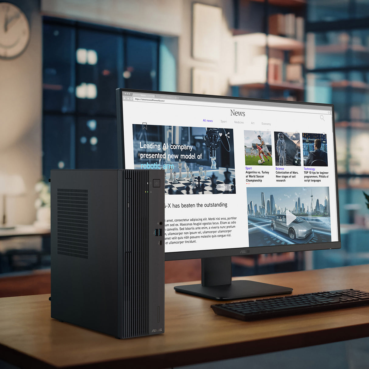 ASUS ExpertCenter P500 SFF P500SV-07240H027X Intel Core 7 240H 16 GB DDR5-SDRAM 512 GB SSD Windows 11 Pro PC Grey