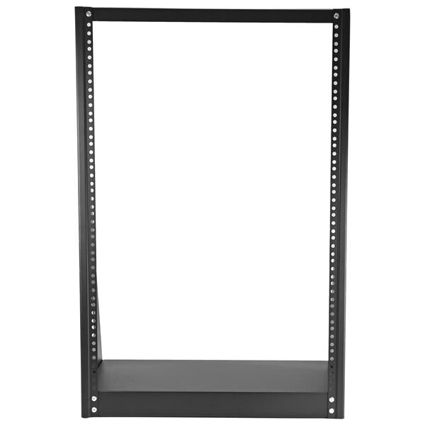 StarTech.com 2-Post 16U Heavy-Duty Desktop Server Rack, Small Open Frame 19in Computer Rack, Compact Network Rack for AV / Studio / Data / IT Equipment, TAA Compliant - Free Standing Two-Post Home/Office Rack