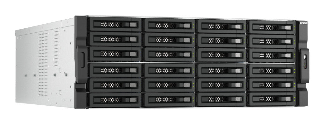 QNAP TL-R2400PES-RP storage drive enclosure HDD/SSD enclosure Black, Grey 2.5/3.5"