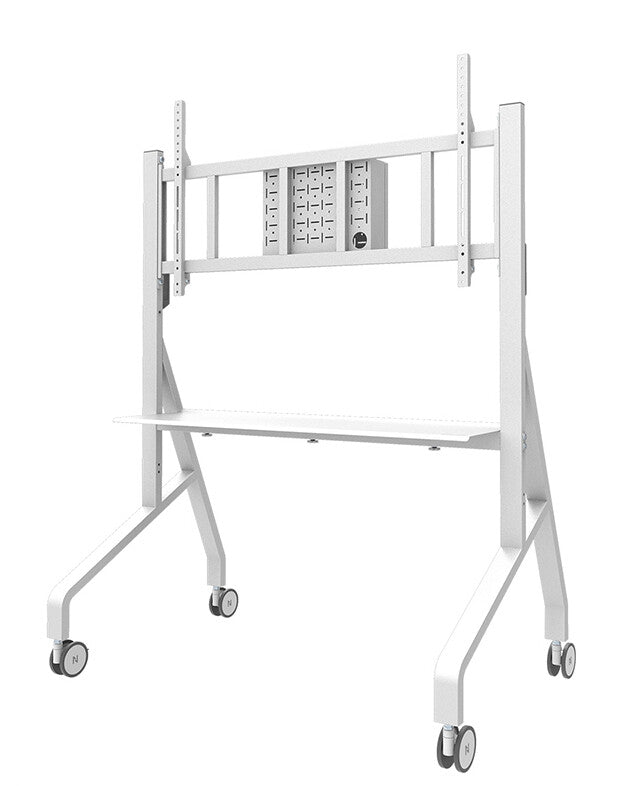 Neomounts FL50-575WH1 TV trolley 65-115" - fast installation - TÜV