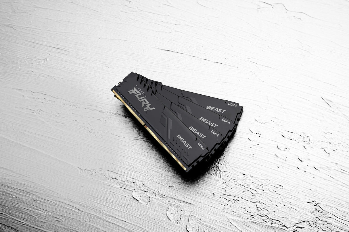 Kingston Fury Beast KF432C16BBK2/64 Mémoire système 64 Go, 3 200 MHz, (2 x 32 Go), DDR4, DIMM