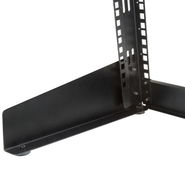 StarTech.com 2-Post 8U Desktop Server Rack, Small Open Frame 19in Computer Rack, Compact Network Rack for AV / Studio / Data / IT Equipment - Free Standing Two-Post Home/Office Rack