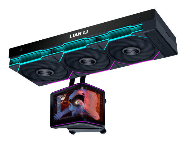 Lian Li HydroShift II OLED Curved 360TL Processor Liquid cooling kit 12 cm Black 1 pc(s)