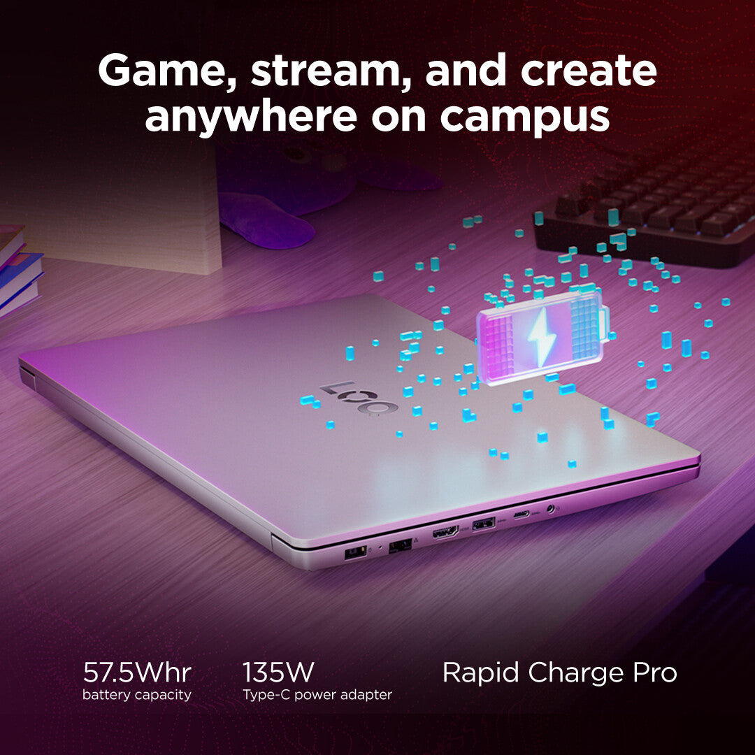 Lenovo LOQ 15ARP10E AMD Ryzen™ 7 7735HS Laptop 39.6 cm (15.6") Full HD 16 GB DDR5-SDRAM 1 TB SSD NVIDIA GeForce RTX 3050 Wi-Fi 6 (802.11ax) Windows 11 Home English Grey