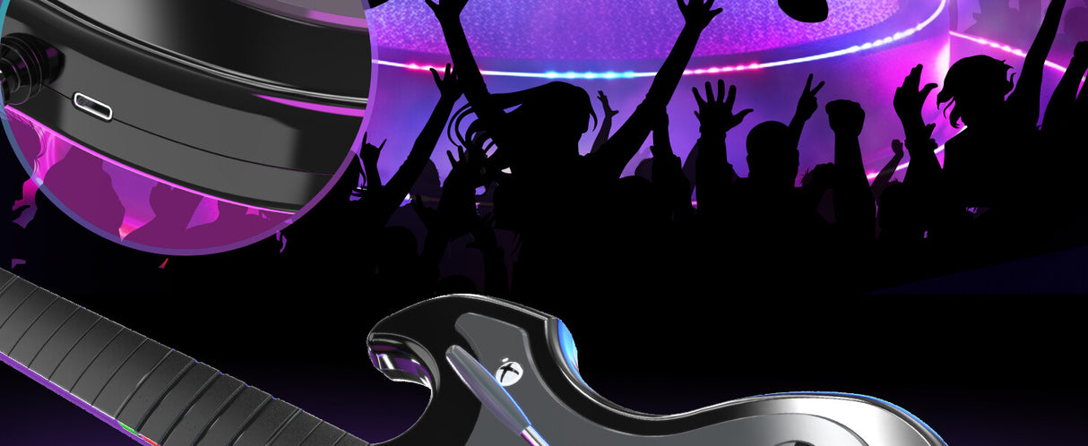 PDP Riffmaster Black, Grey Guitar Analogue / Digital PC, Xbox One, Xbox Series S, Xbox Series X